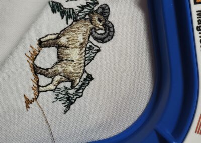 hunting embroidery